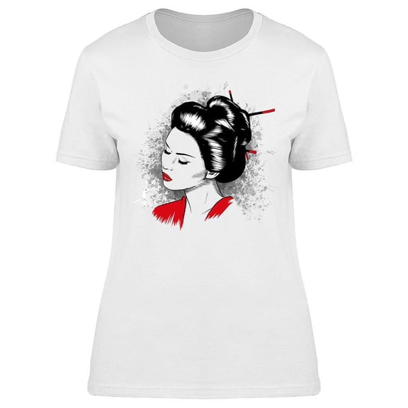 Geisha Portrait T-Shirt Women -Image by Shutterstock, Female x-Large