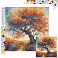 thumbnail image 1 of 5D DIY Con Cuentas Cuadradas Completas Arte Arce Otoñal 55x55cm, 1 of 9