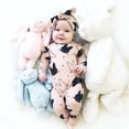 thumbnail image 3 of Actoyo Infant Baby Girl Rabbit Long Sleeve Romper + Headband Easter Outfits Set 0-2T, 3 of 16