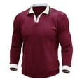 thumbnail image 2 of Ceisia Men's Casual Striped Half Button Round Neck Pullover with Pocket Daily Fashion Top Gift, 2 of 7
