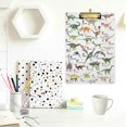 thumbnail image 4 of FMSHPON Dinosaurs Alphabet Clipboard Hardboard Wood Nursing Clip Board and Pull for Standard A4 Letter 13x9 inches, 4 of 7