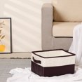 thumbnail image 5 of REGALWOVEN 1 Pack Collapsible Fabric Storage Cube with Handles, Storage Bin Basket for Shelves Closet Clothes Brown 5.7*9.5*6.7in, 5 of 7