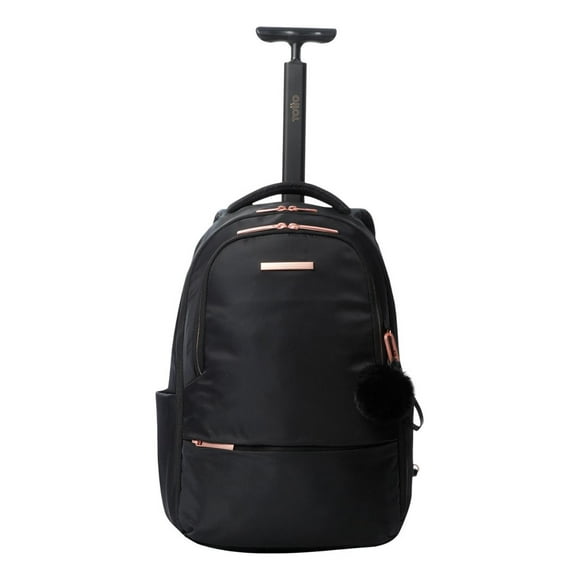 Totto Mochila Mediana - Reforzada Para Mujer Porta Laptop 14 - Con Ruedas| Escuela - Oficina - Viaje negro M