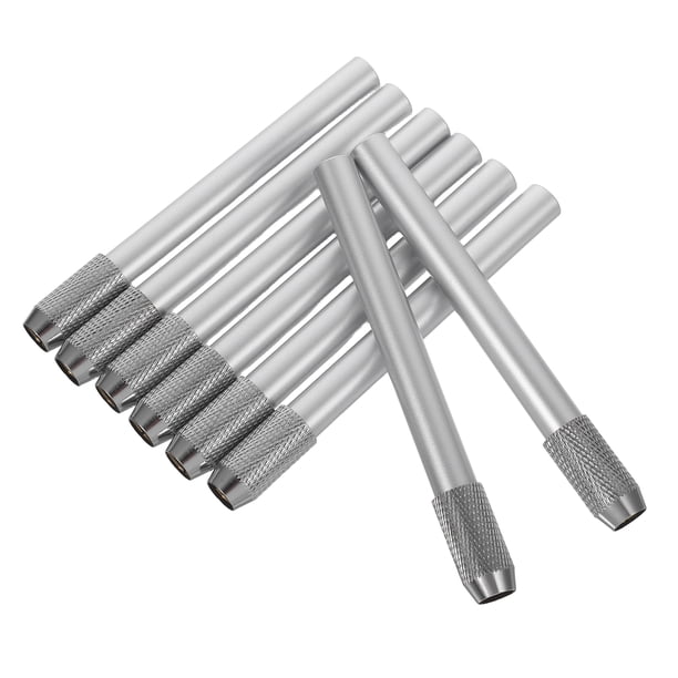 8 extensores de lápiz metálicos reutilizables, extensores de lápiz para arte, extensores de bolígrafo para oficina