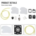 thumbnail image 2 of For Carburetor Service Kit With Air Fuel Filter For Mcculloch Cs340 Cs380 Chainsaw Includes Bulb And Fuel Line, 2 of 9