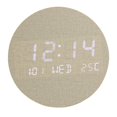 thumbnail image 2 of AMLESO 7.5" Digital Wall Clock 12/24 Hours USB Non Ticking Electronic Wall Clock Gray, 2 of 8