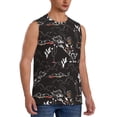 thumbnail image 2 of Bingfone Cowgirl In Desert Pattern Men's Tank Tops Workout Sleeveless Tee Shirts Running Beach Tanks for Men-Small, 2 of 7