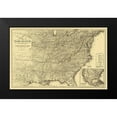 thumbnail image 2 of Colton 24x17 Black Modern Framed Museum Art Print Titled - Atlantic, Mississippi and Ohio Railroad 1867, 2 of 5