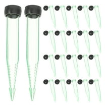 Masteelf 50Pcs Floral Water Tubes for Fresh Flowers Clear Plastic Flower Vials Pointed Floral Water Tubes for Flower Arrangement Supplies