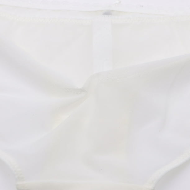 Varsbaby Women's Panty See Through Panties Cotton Crotch Lace Mesh