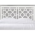 thumbnail image 2 of Queen Size Poplar Wood Chippendale Headboard White for Bedroom, 2 of 5