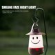 thumbnail image 2 of LED Smiley Cute Hanging Night Light Carpa Camping Home Decoraciones (Negro), 2 of 9