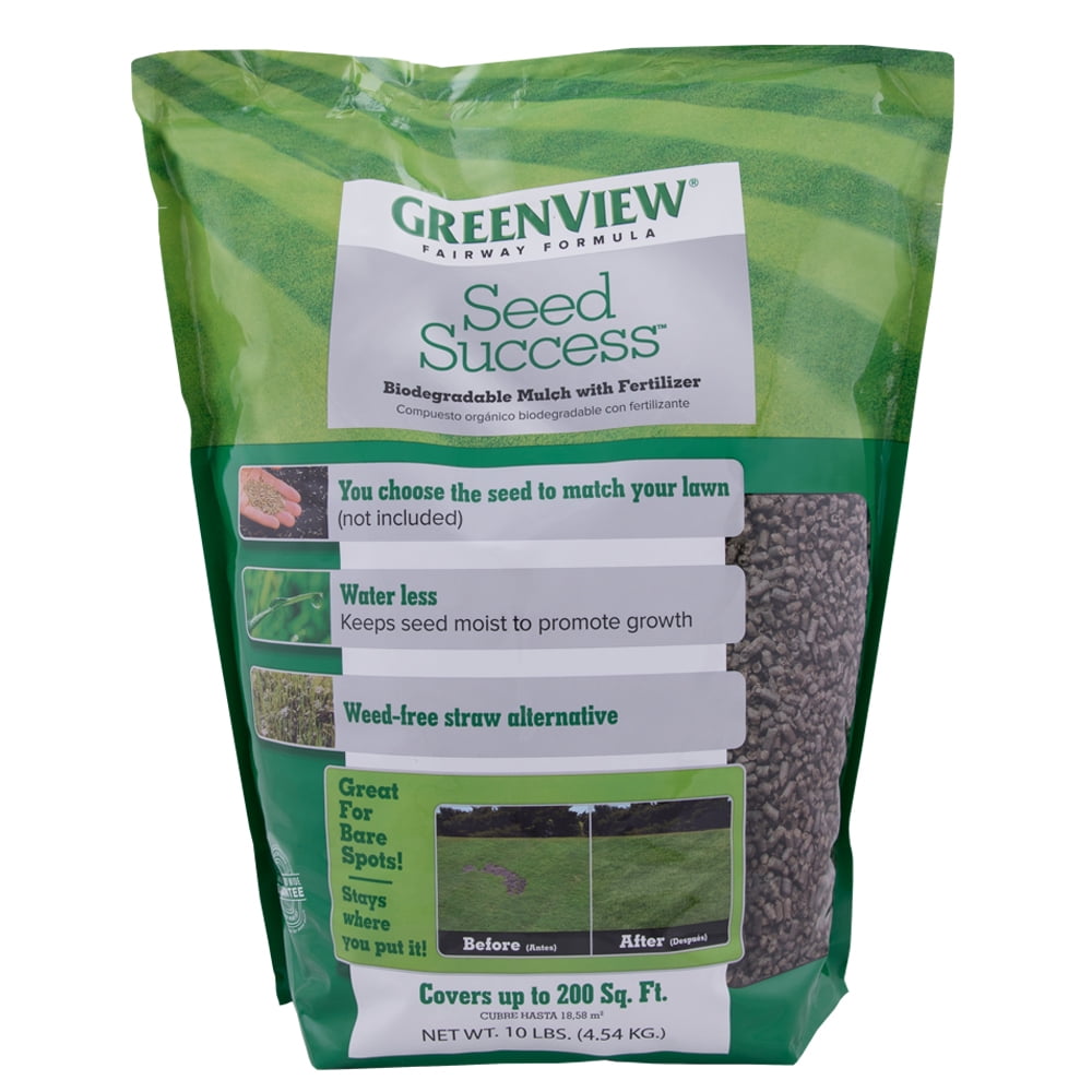 GreenView Fairway Formula Seed Success Biodegradable Mulch with Fertilizer - 10 lb. - Covers 200 sq. ft