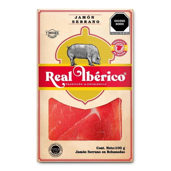 Jamón serrano Real Ibérico español 100 g
