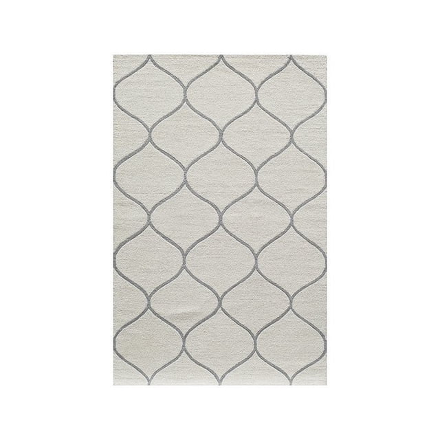 Momeni Newport 9' X 12' Contemporary Hand Tufted Wool Rug in Ivory