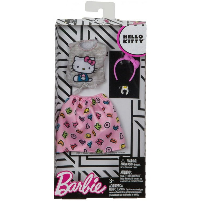 Barbie Hello Kitty Gray Top/Pink Skirt Fashion - Walmart.com Barbie Hello Kitty Gray Top/Pink Skirt Fashion - Walmart.com