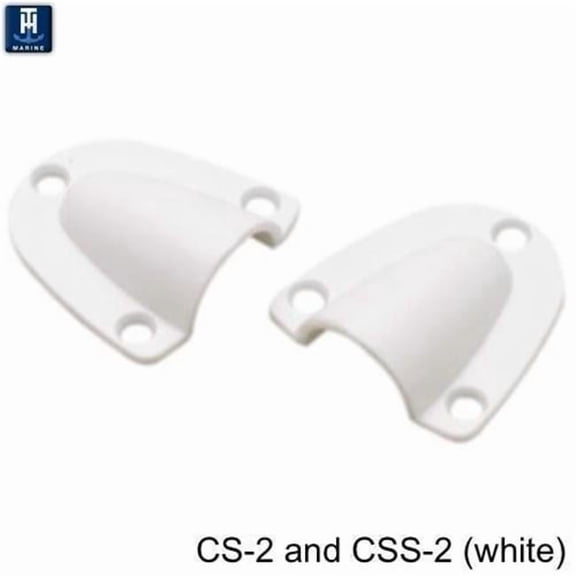 T-H Marine Supplies CS-2-DP Large Clam Shell Vent, White