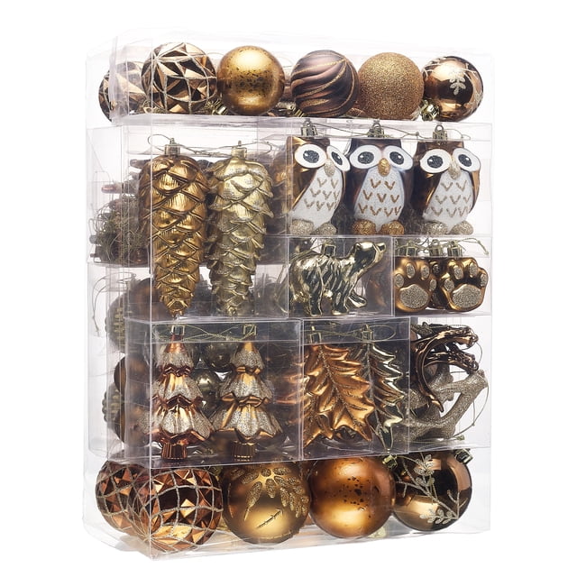 Set de adornos para árbol de Navidad Valery Madelyn, 155 unidades