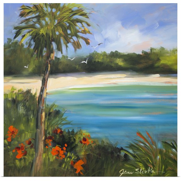 Great BIG Canvas | Rolled Jane Slivka Poster Print entitled Palm Isle