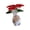Red, variant on AOOOWER Crystal Rose Flower Figurines with Base,Glass Flower Bouquet Handmade Crystal Flower Collectibles Home Table Decors