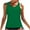 Green, variant on HVOBTTY Ladies Beachwear Swimwear, Summer Bathing Suits for Women, Women's Casual Solid Color Crew Neck Sleeveless Stretch Lightweight Beach Vacation Bathing Suit Top Black, S