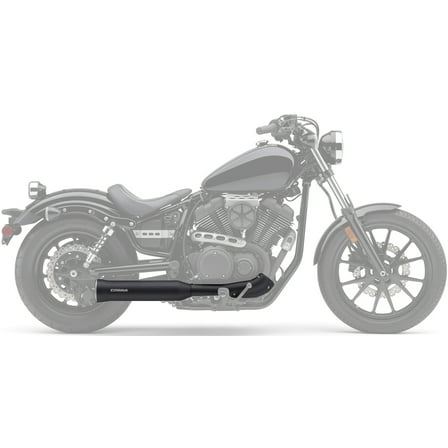 Cobra 4" Satin Black Slip-On Muffler for '13-19 Yamaha Bolt (2527B)