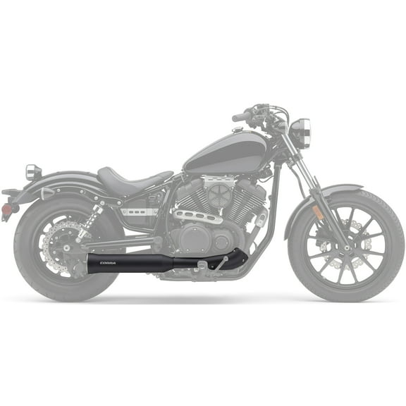 Cobra 4" Satin Black Slip-On Muffler for '13-19 Yamaha Bolt (2527B)
