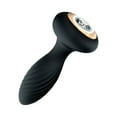 thumbnail image 3 of Goddess Diamond Vibrating Plug - Black, 3 of 5
