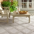 thumbnail image 2 of SAFAVIEH Martha Stewart Global Diamond Indoor/Outdoor Area Rug, Grey/Light Grey, 6'7" x 6'7" Square, 2 of 8