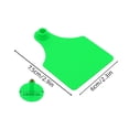 thumbnail image 4 of BotaniNest 1 Pack Green Blank Livestock Ear – No Text Ear With Metal Pins For Cattle Cows And Livestock Identification And Weather For Farm And Ranch, 4 of 6
