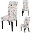 thumbnail image 4 of Printed Chair Covers for Dining Room Set of 6, Stretch Kitchen Chair Covers Washable Parsons Chair Slipcover Removable Dining Chair Protectors for Hotel,Ceremony,Banquet(Ball Flower), 4 of 6