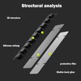 thumbnail image 4 of MYG MTB Silicone Chain Stay Frame Guard Road Bicycle Chain Pad 2pack, 4 of 8