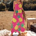 thumbnail image 2 of Lunarable Pineapple Sleeveless Dress Woman Fashion Long Dresses Women's Summer Suit Dress Summer 2025 Women, 2 of 7