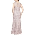 thumbnail image 2 of Alex Evenings by Alex Evenings Mother of the Bride Long Sleeveless Scoop Neck Lace Sequined Dress, Women's, 2 of 4