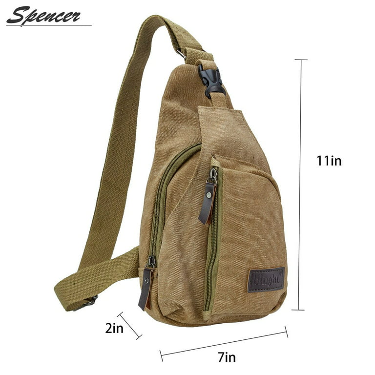 18 Inches Large Capacity Canvas Cotton Crossbody Bag 