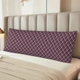 thumbnail image 6 of Lsque Red Blue Checked Body Pillow Case Cover,Ultra-Soft Microfiber Bed Pillow Cases 20x54 inches,Elegant Bedding,Breathable Durable Pillow Cover with Envelope Closure, 6 of 8