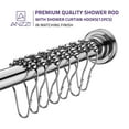 thumbnail image 5 of Swcorp AC-AZSR55CH 35-55 in. Anzzi Shower Curtain Rod with Shower Hooks in Polished Chrome, 5 of 9