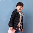 thumbnail image 1 of Chaqueta de plumón ligera para niños Ropa de invierno para niños Nueva chaqueta corta de plumón de pato blanco con capucha para niños y niñas, 1 of 6