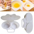 thumbnail image 4 of Poach 2 Eggs Kitchen Microwave Egg Poacher Accessory BPA Free, 4 of 5