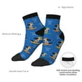 thumbnail image 6 of Pofeuu Skater Dog Print 30cm Socks, Adult Running Hiking Socks for Youth and Adult, 6 of 7