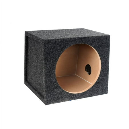 Atrend - 10" Single Subwoofer Enclosure for Most Hatchbacks - Charcoal