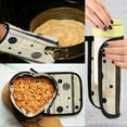 thumbnail image 5 of Yayeee Oven Mitts and Pot Holder Set of 2 Heat Resistant Kitchen Gloves Baking Hot Pad, Stripes Pattern, 5 of 5