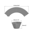thumbnail image 2 of Cupcake Wrappers Paper, 50 Pack Baking Cups Wave Decoration, Silver Grey, 2 of 6