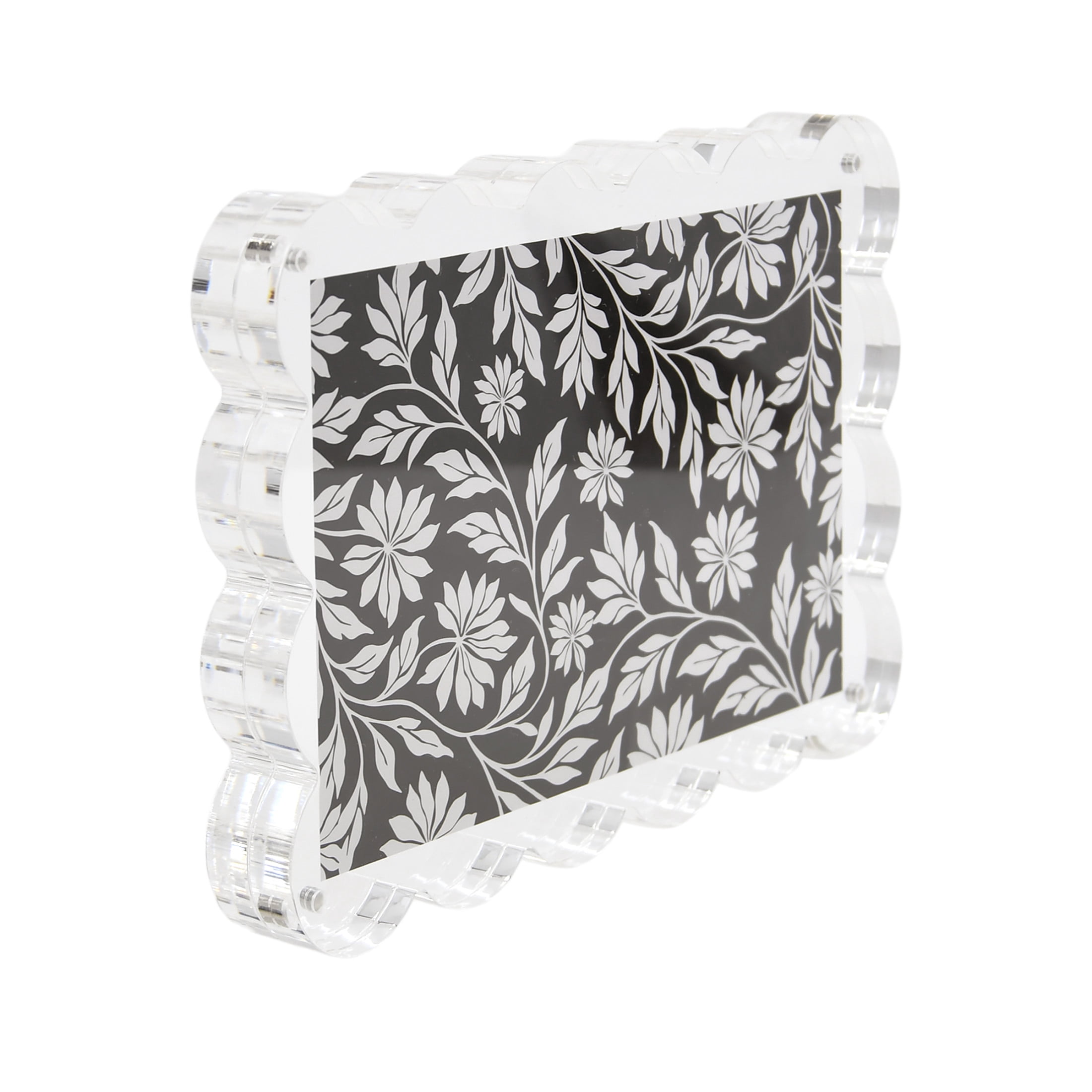 Snap Acrylic Scallop Block Frame for 4x6 Photos