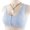 Blue, variant on Womens Bralettes Lace Bras Women Fashion Casual Lace Front Button Underwear Without Rims Vest Lace Plus Size Bra Front Closure Bras For Women wireless bras Comfortable Bras Pink XL
