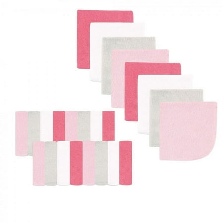 UPC: 0660168059335 | Luvable Friends Baby Girl Super Soft Bundle Washcloths Pink Pastel One Size