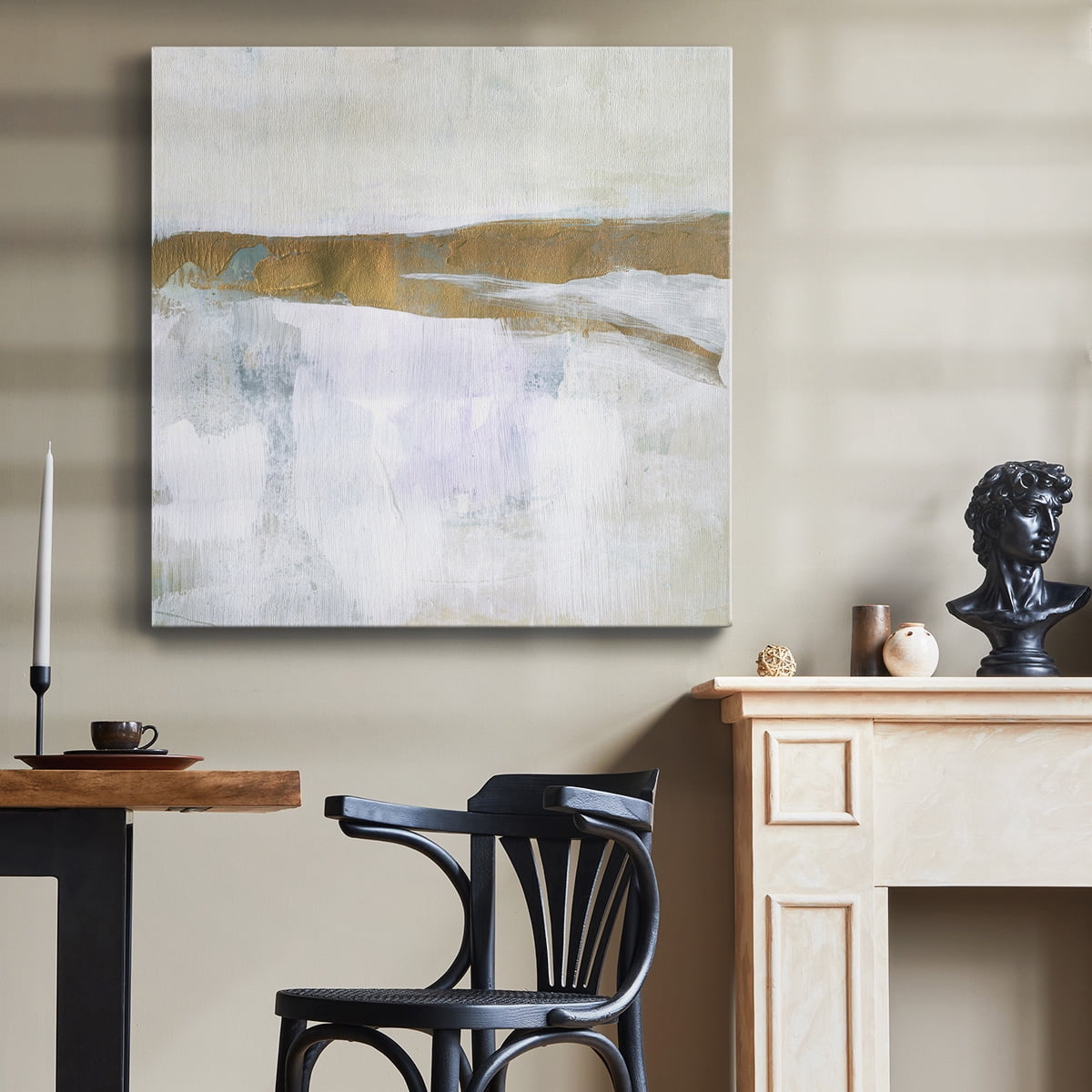 Wexford Home Gold Ribbon Horizon II-Premium Gallery Wrapped Canvas, 10" x 10" - Ready to Hang