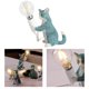 thumbnail image 3 of Lámpara de mesa con forma de gato artificial, lámpara de pared junto a la cama, lámpara de escritorio, luz nocturna para adultos, , , dormitorios, salas de Azul 110x60x120mm jinwen Lámpara de pared con forma de gato, 3 of 8