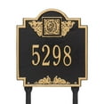 thumbnail image 1 of Monogramme - Pelouse Standard - une Ligne- Noir/or, 1 of 1