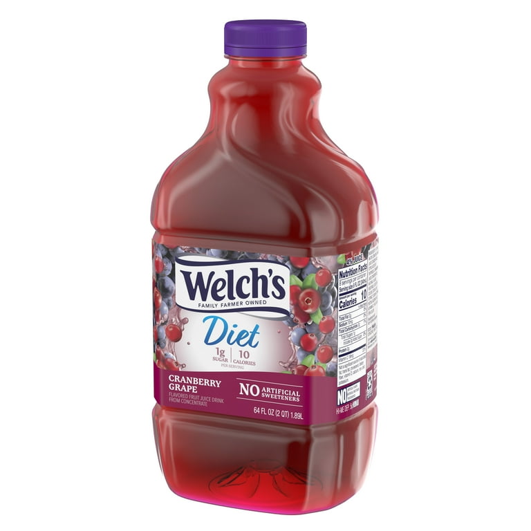 Welch s Diet Cranberry Grape Juice Drink 64 fl oz Bottle